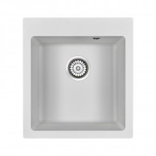 Мойка кварцевая KANTE 45, IT-GRANIT, PM104651-WH, белый, 460х510 мм, Paulmark