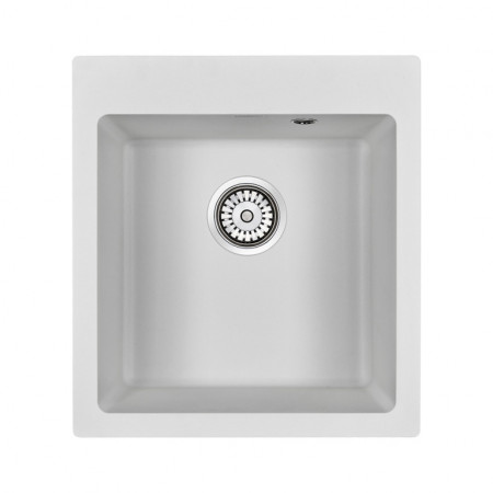 Мойка кварцевая KANTE 45, IT-GRANIT, PM104651-WH, белый, 460х510 мм, Paulmark