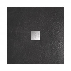 Поддон из искусственного мрамора Belbagno TRAY-MR-UNO-A-90-35-NERO-CR