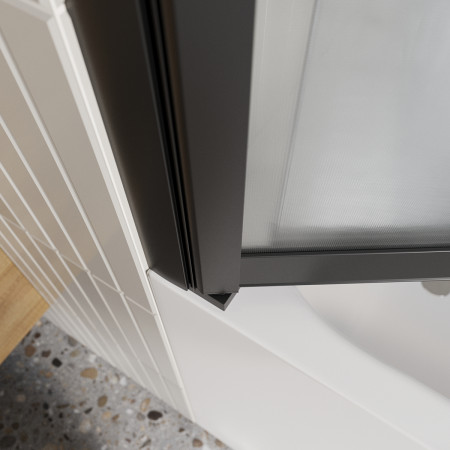 Шторка на ванну BelBagno LUCE-VF-11-90/145-P-NERO Шторка на ванну BelBagno LUCE-VF-11-90/145-P-NERO