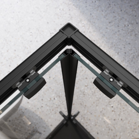 Душевой уголок BelBagno LUCE-A-2-90-C-NERO Душевой уголок BelBagno LUCE-A-2-90-C-NERO