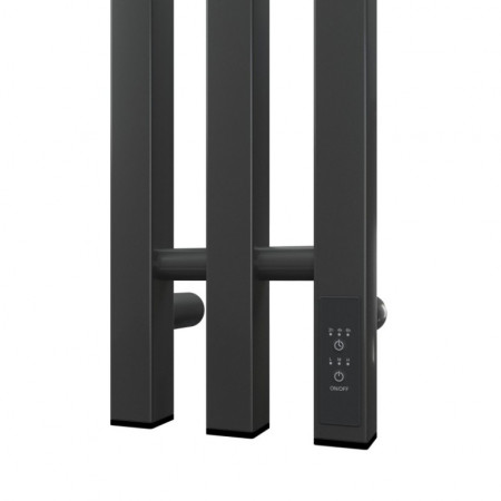 Полотенцесушитель ГЕРМЕС 3 квадратных перекладины PN13822GB П3 120x1200 диммер справа, графит блеск Полотенцесушитель ГЕРМЕС 3 квадратных перекладины PN13822GB П3 120x1200 диммер справа, графит блеск