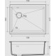 RIVELATO Мойка LINO 554-L 1-чаш 550*440 brina арт.LN-554-L brina RIVELATO Мойка LINO 554-L 1-чаш 550*440 brina арт.LN-554-L brina