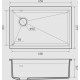 RIVELATO Мойка LINO 654-L 1-чаш 650*440 brina арт.LN-654-L brina RIVELATO Мойка LINO 654-L 1-чаш 650*440 brina арт.LN-654-L brina