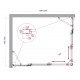 Душевой уголок LUCE-AH-22-130/105-C-Cr Душевой уголок LUCE-AH-22-130/105-C-Cr