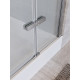 Душевая кабина BelBagno UNO-CAB-A-1-90-C-Cr-Bi-TOP-L, левосторонняя