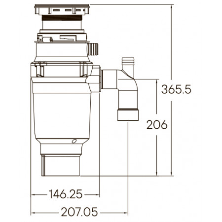 Измельчитель пищевых отходов INTENSO STANDARD, Paulmark