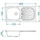Мойка Alveus Basic 80 Lei-60 нерж сталь (860 х 435) Мойка Alveus Basic 80 Lei-60 нерж сталь (860 х 435)