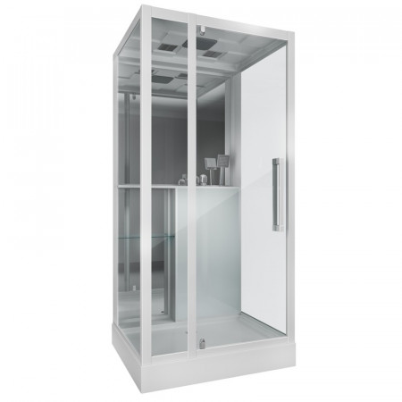 Душевая кабина Grossman Style GR166 (90x100x215) дверь распашная,5 мест