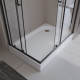 Акриловый поддон 120х80 правосторонний BelBagno TRAY-BB-AH-120/80-15-W-R с сифоном