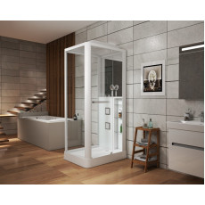 Душевая кабина Grossman Alba GR122 (80x100x225) дверь распашная,3 места