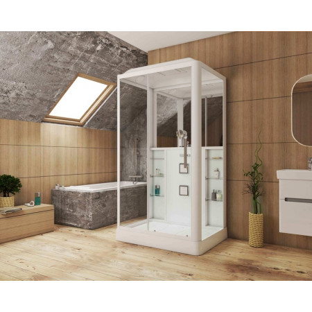 Душевая кабина Grossman Alba GR127L (90x120x225) дверь раздвижная,3 места