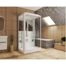 Душевая кабина Grossman Alba GR127R (90x120x225) дверь раздвижная,3 места
