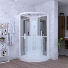 Душевая кабина Grossman Cosmo GR142 (120x120x215) дверь раздвижная,5 мест