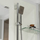 Душевая кабина Niagara Standart ST80/15Q (80х80х215) квадрат,поддон 15см,распашная,проф.белый,3 места