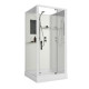 Душевая кабина Niagara Standart ST80/15Q/BK (80х80х200) квадрат,поддон 15см,распашная,проф.белый,без крыши,3 места