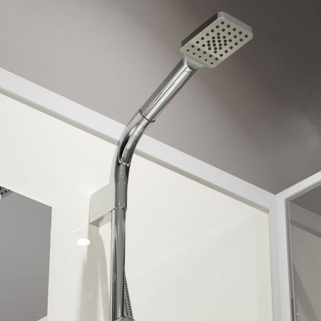 Душевая кабина Niagara Standart ST80/15Q/BK (80х80х200) квадрат,поддон 15см,распашная,проф.белый,без крыши,3 места