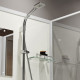 Душевая кабина Niagara Standart ST80/15Q/BK (80х80х200) квадрат,поддон 15см,распашная,проф.белый,без крыши,3 места