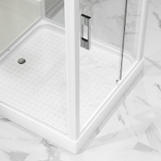 Душевая кабина Niagara Standart ST80/15Q/BK (80х80х200) квадрат,поддон 15см,распашная,проф.белый,без крыши,3 места