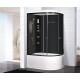 Душевая кабина Niagara Ultra NG-214-01LN (120х80х220) высокий поддон(48см),черный,стекло тонированное,4 места