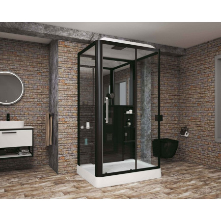 Душевая кабина Grossman Alba GR227R (90x120x225) дверь раздвижная,3 места