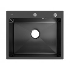 Мойка для кухни нерж.сталь Vans KVADRO 600*500 BLACK DECOR (Чёрный)(компл. дозатор)