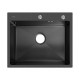 Мойка для кухни нерж.сталь Vans KVADRO 600*500 BLACK DECOR (Чёрный)(компл. дозатор) Мойка для кухни нерж.сталь Vans KVADRO 600*500 BLACK DECOR (Чёрный)(компл. дозатор)
