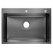 Мойка для кухни нерж.сталь Vans KVADRO 700*500 BLACK DECOR (Чёрный)(компл. дозатор)