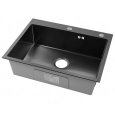 Мойка для кухни нерж.сталь Vans KVADRO 700*500 BLACK DECOR (Чёрный)(компл. дозатор)