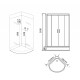 Душевая кабина Grossman Cosmo GR242 (120x120x215) дверь раздвижная,5 мест