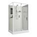 Душевая кабина Niagara Standart ST120/90/15Q/BK (120х90х200) прямоугольник,поддон 15см,распашная,проф.белый,без крыши,3 места