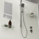 Душевая кабина Niagara Standart ST120/90/15Q/BK (120х90х200) прямоугольник,поддон 15см,распашная,проф.белый,без крыши,3 места