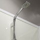 Душевая кабина Niagara Standart ST120/90/15Q/BK (120х90х200) прямоугольник,поддон 15см,распашная,проф.белый,без крыши,3 места