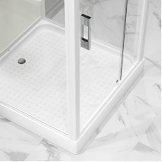 Душевая кабина Niagara Standart ST100/15Q (100х100х215) квадрат,поддон 15см,распашная,проф.белый,3 места