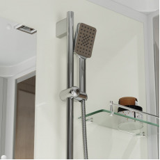 Душевая кабина Niagara Standart ST100/15Q (100х100х215) квадрат,поддон 15см,распашная,проф.белый,3 места
