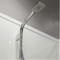 Душевая кабина Niagara Standart ST100/80/15Q/BK (100х80х200) прямоугольник,поддон 15см,распашная,проф.белый,без крыши,3 места