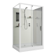 Душевая кабина Niagara Standart ST100/80/15Q/BK (100х80х200) прямоугольник,поддон 15см,распашная,проф.белый,без крыши,3 места