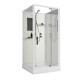 Душевая кабина Niagara Standart ST100/15Q/BK (100х100х200) квадрат,поддон 15см,распашная,проф.белый,без крыши,3 места