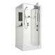 Душевая кабина Niagara Standart ST100/15Q/BK (100х100х200) квадрат,поддон 15см,распашная,проф.белый,без крыши,3 места