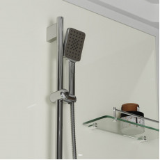 Душевая кабина Niagara Standart ST100/80/15Q (100х80х215) прямоугольник,поддон 15см,распашная,проф.белый,3 места