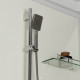 Душевая кабина Niagara Standart ST100/80/15Q (100х80х215) прямоугольник,поддон 15см,распашная,проф.белый,3 места