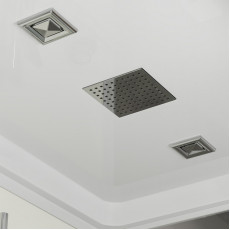 Душевая кабина Niagara Standart ST100/80/15Q (100х80х215) прямоугольник,поддон 15см,распашная,проф.белый,3 места