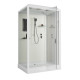 Душевая кабина Niagara Standart ST100/80/15Q (100х80х215) прямоугольник,поддон 15см,распашная,проф.белый,3 места