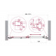 Дверь в проём BelBagno LUCE-BF-1-100-C-Cr
