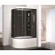 Душевая кабина Niagara Ultra NG-214-01RN (120х80х220) высокий поддон(48см),черный,стекло тонированное,4 места
