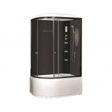 Душевая кабина Niagara Ultra NG-214-01RN (120х80х220) высокий поддон(48см),черный,стекло тонированное,4 места