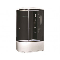 Душевая кабина Niagara Ultra NG-214-01RN (120х80х220) высокий поддон(48см),черный,стекло тонированное,4 места