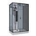Душевая кабина Niagara Premium NG-6912-01GQR BLACK (120х80х210) низкий поддон(16 см),черный,стекло тонированное,5 мест