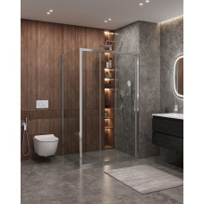 Душевой уголок Cezares MOLVENO-AHF-31-120/80-C-CR-IV, 120х80х195, профиль хром, стекло прозрачное