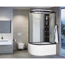 Душевая кабина Niagara Ultra NG-1910-01R (120х80х220) высокий поддон(48см),черный,стекло тонированное,4 места